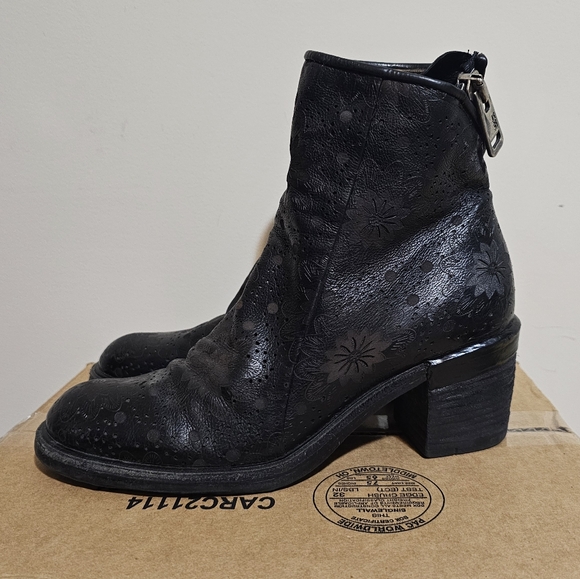 A.S.98 Jase black floral boots Sz. 8.5 - Picture 4 of 10